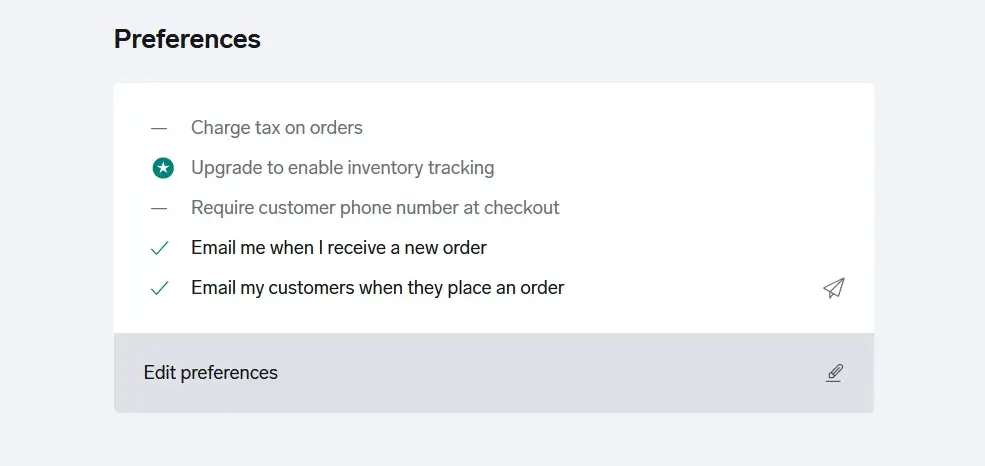 how to build your own online store change preferences