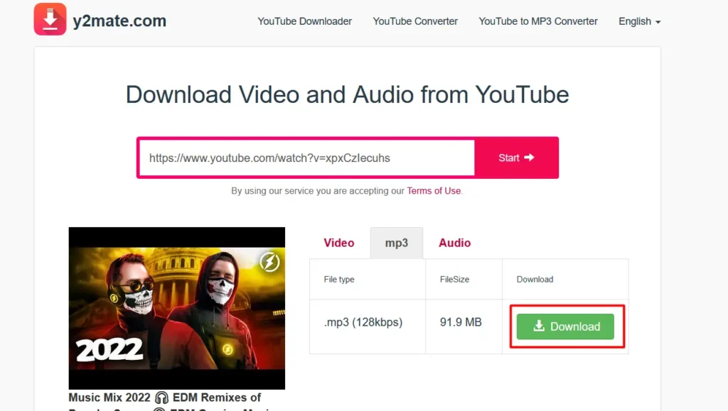 how-to-download-music-from-youtube-select-mp3-tab