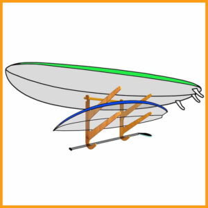 best-paddle-board-racks-oahu-series-wall-mounted-paddle-board-rack